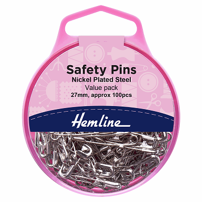 H410.0.100 Safety Pins: Value Pack: Nickel: 100 Pieces 